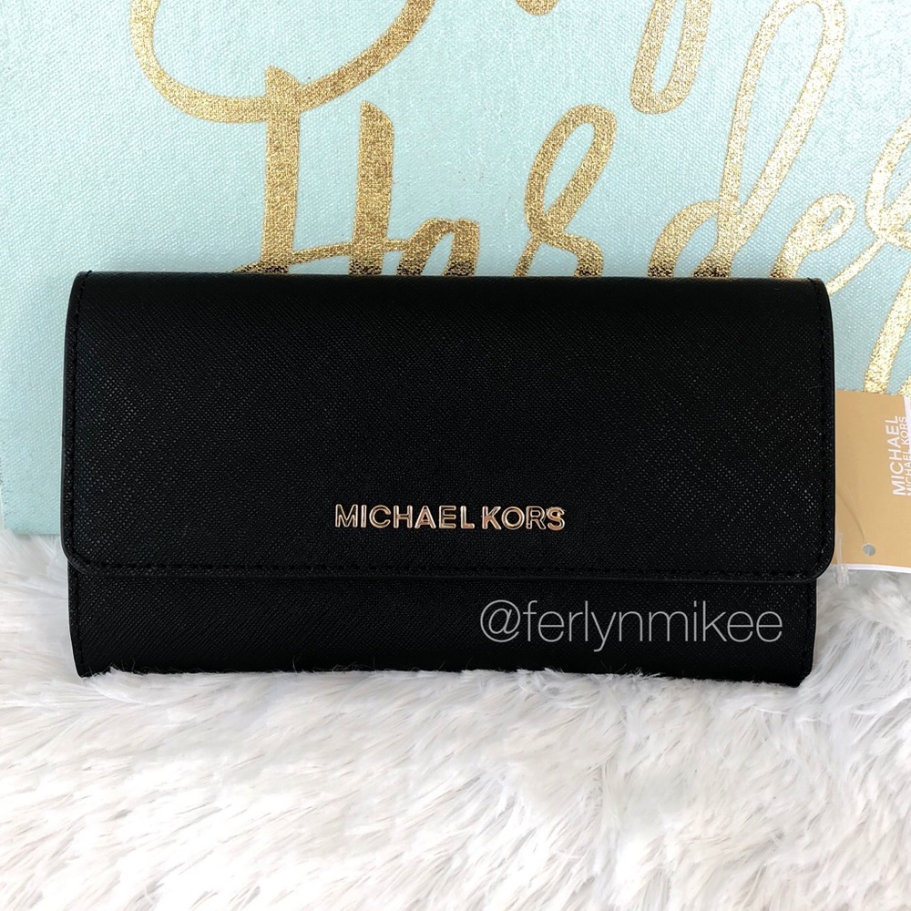 NWT Michael Kors Jet Set Travel Trifold Wallet